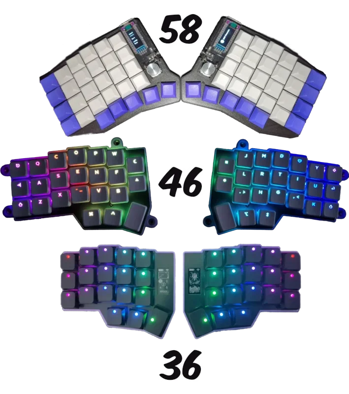 custom Corne keyboard